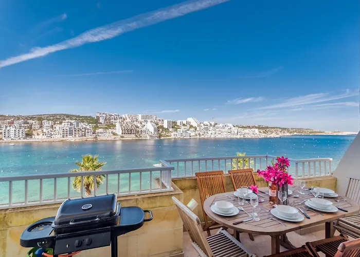 Blue Harbour Seafront 3 Bedroom Apartment, With Spectacular Sea Views From Terrace - By Getawaysmalta